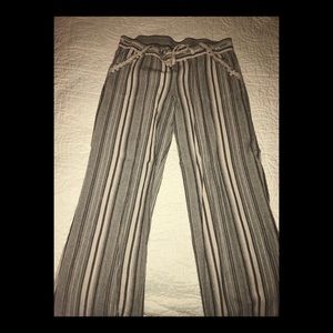 Linen blend wide leg pants size XL.  Gently used